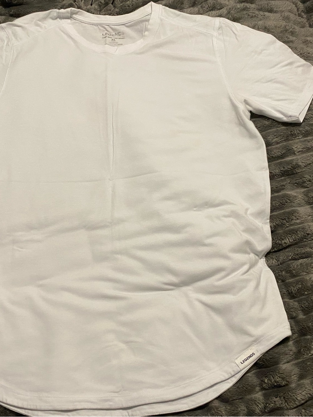 LEGENDS Men’s Short Sleeve Crew Neck T-Shirt - White